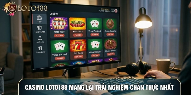 Casino LOTO188 mang lại trải nghiệm chân thực nhất